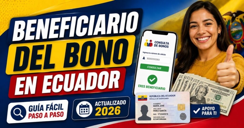 Beneficiario del bono en Ecuador guía fácil 2026 para consultar si recibes el pago