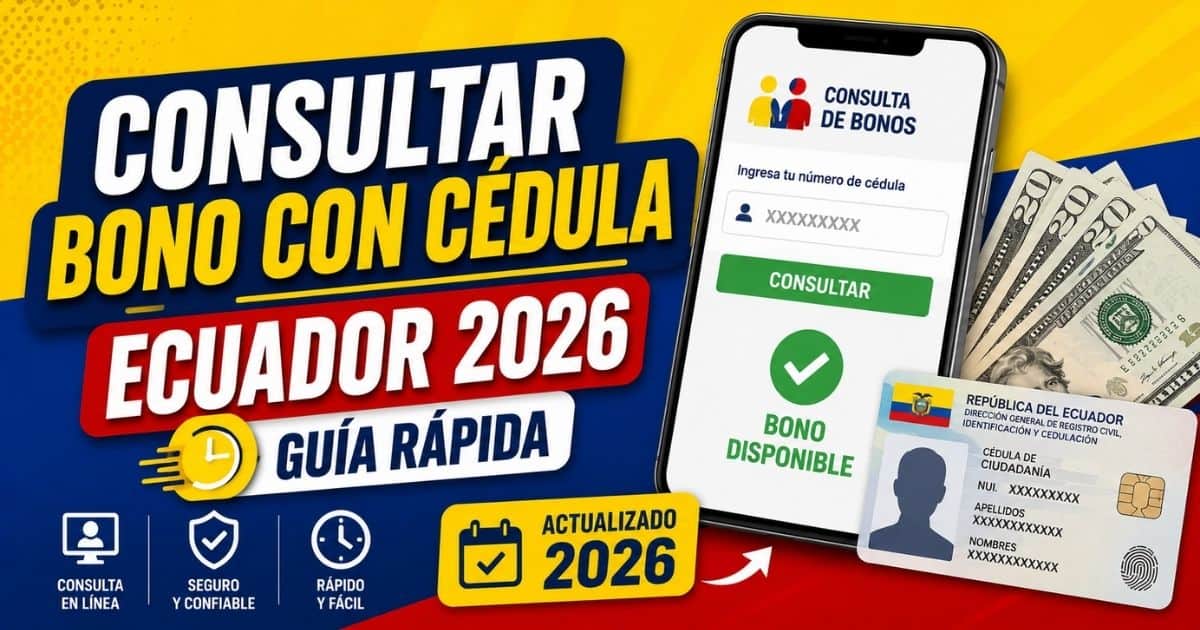 Consultar Bono con cédula Ecuador