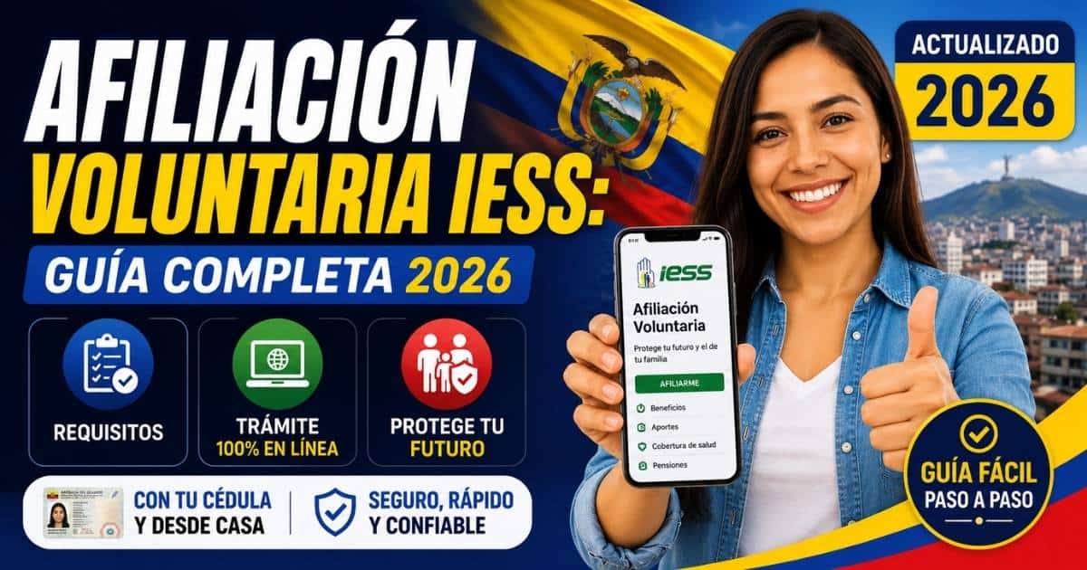 Afiliación voluntaria IESS Ecuador